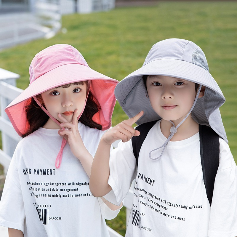 Kids Sun Hat with Neck Flap UV - đánh giá và giá Fishing Equipment Kids