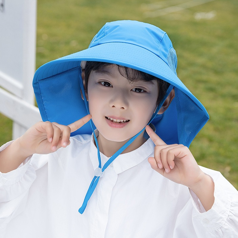 Kids Sun Hat with Neck Flap UV - đánh giá và giá Fishing Equipment Kids