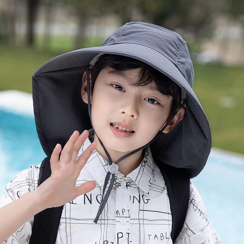 Kids Sun Hat with Neck Flap UV - đánh giá và giá Fishing Equipment Kids