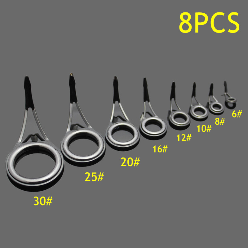 8pcs Fishing Rod Guide Rings A - đánh giá và giá Freshwater Fishing Kit