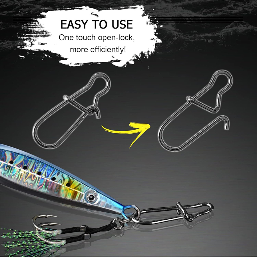 50Pcs Crankbait Snaps Stainles - đánh giá và giá Fishing Equipment Carp