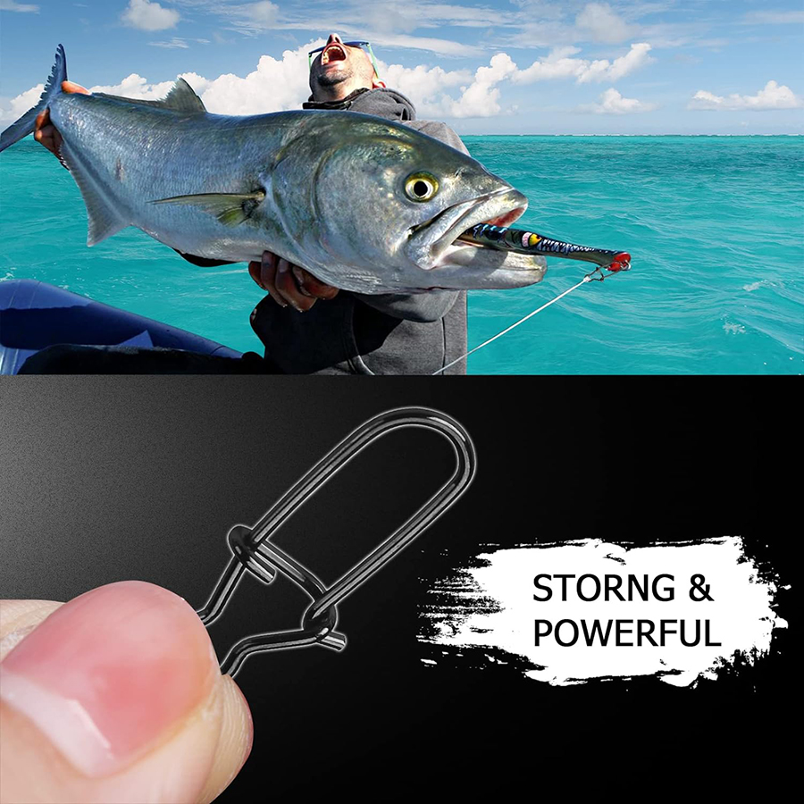 50Pcs Crankbait Snaps Stainles - đánh giá và giá Fishing Equipment Carp